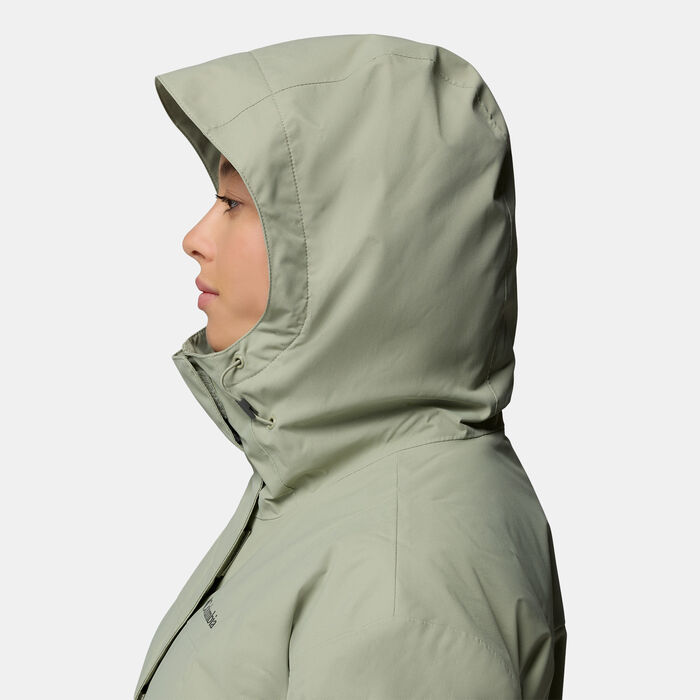 Columbia Women's Hikebound II Long Insulated Hiking Jacket Green Columbia Women's Hikebound II Long Insulated Hiking Jacket Green image number 5