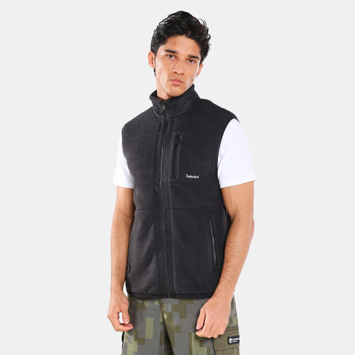 Timberland Men's Sherpa Fleece Vest Black Timberland Men's Sherpa Fleece Vest Black image number 0