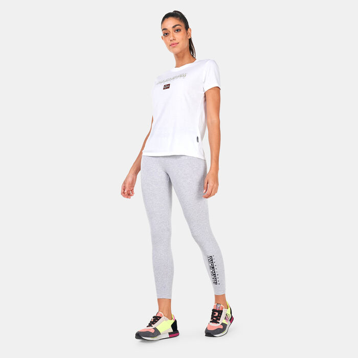 Napapijri Women's M-Box Leggings Grey Napapijri Women's M-Box Leggings Grey image number 2