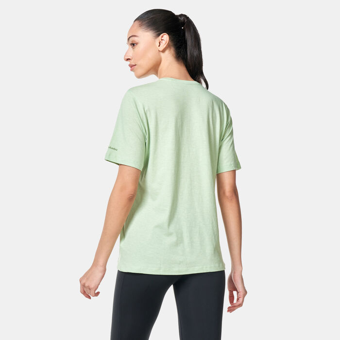 Columbia Women's Bluebird Day™ Relaxed T-Shirt Green Columbia Women's Bluebird Day™ Relaxed T-Shirt Green image number 1