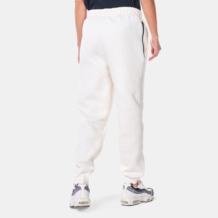 Nike Women's Sportswear Tech Fleece Mid-Rise Joggers Ivory Nike Women's Sportswear Tech Fleece Mid-Rise Joggers Ivory image number 1