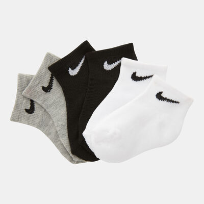 Nike Kids' NHN Basic Quarter Socks (3 Pack) White