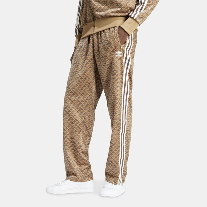 adidas Originals Men's Classic Monogram Track Pants Brown adidas Originals Men's Classic Monogram Track Pants Brown image number 0