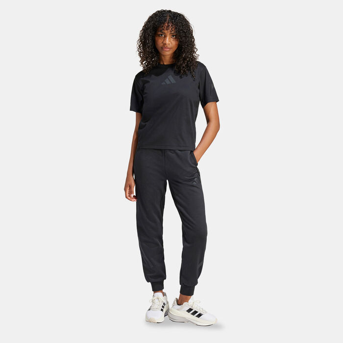 adidas Women's Z.N.E. T-Shirt Black image number 3