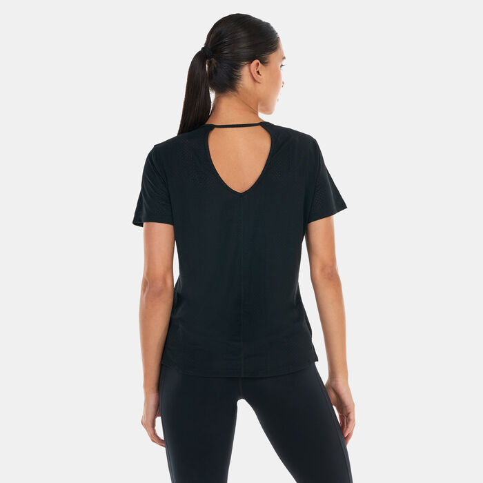 Nike Women's Dri-FIT One Breathe T-Shirt Black Nike Women's Dri-FIT One Breathe T-Shirt Black image number 1