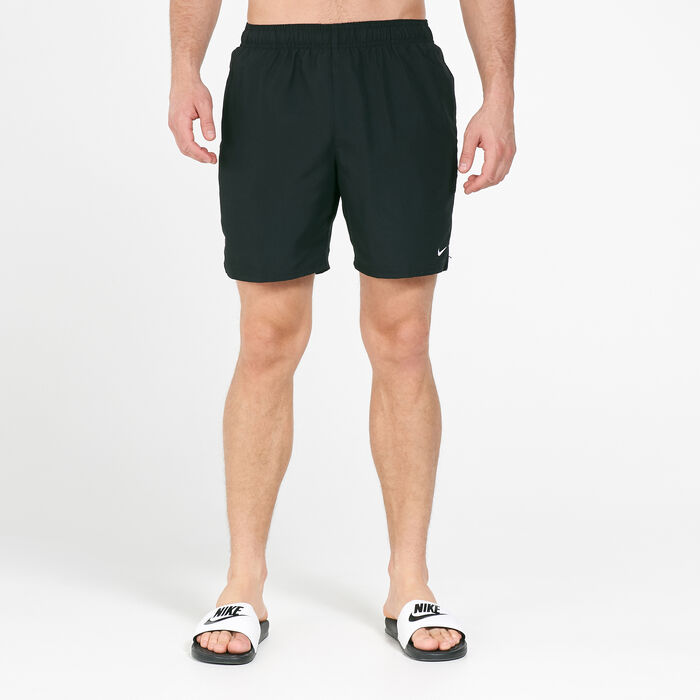 Nike Swim Men's 7-inch Volley Swimming Shorts Black Nike Swim Men's 7-inch Volley Swimming Shorts Black image number 0