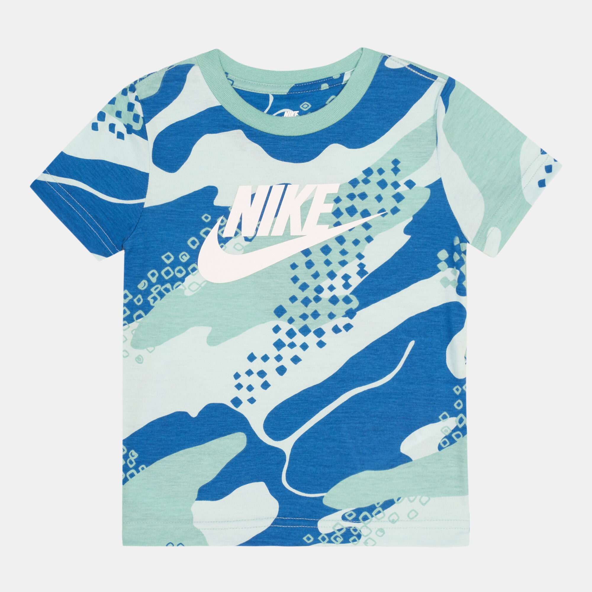 Blue camo nike online shirt