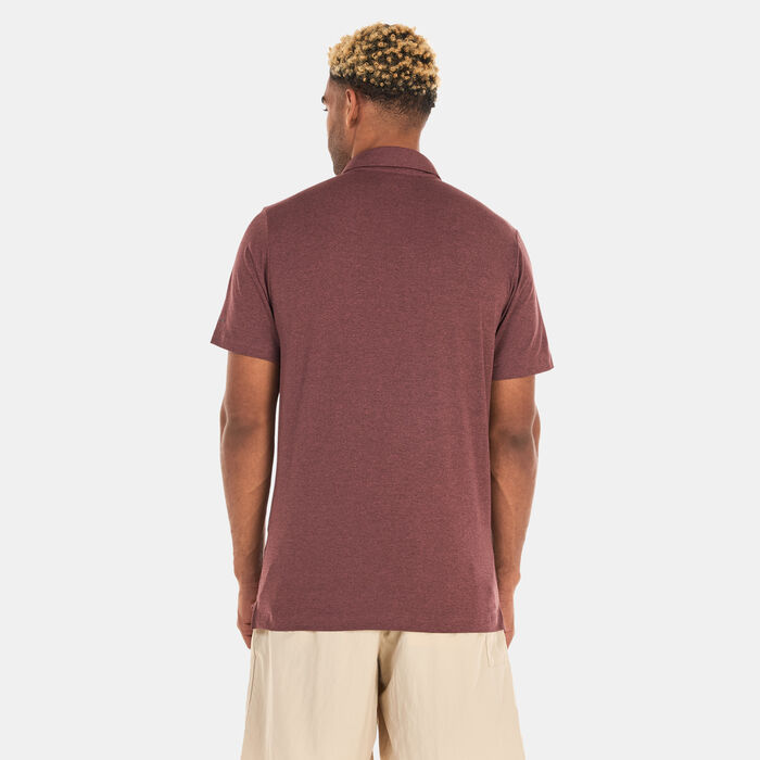 Columbia Men's Tech Trail™ Novelty Polo Shirt Red Columbia Men's Tech Trail™ Novelty Polo Shirt Red image number 1