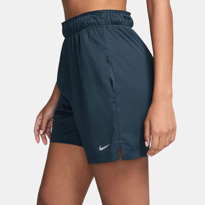 Nike Women's Attack Dri-FIT Fitness Training Shorts Blue Nike Women's Attack Dri-FIT Fitness Training Shorts Blue image number 2