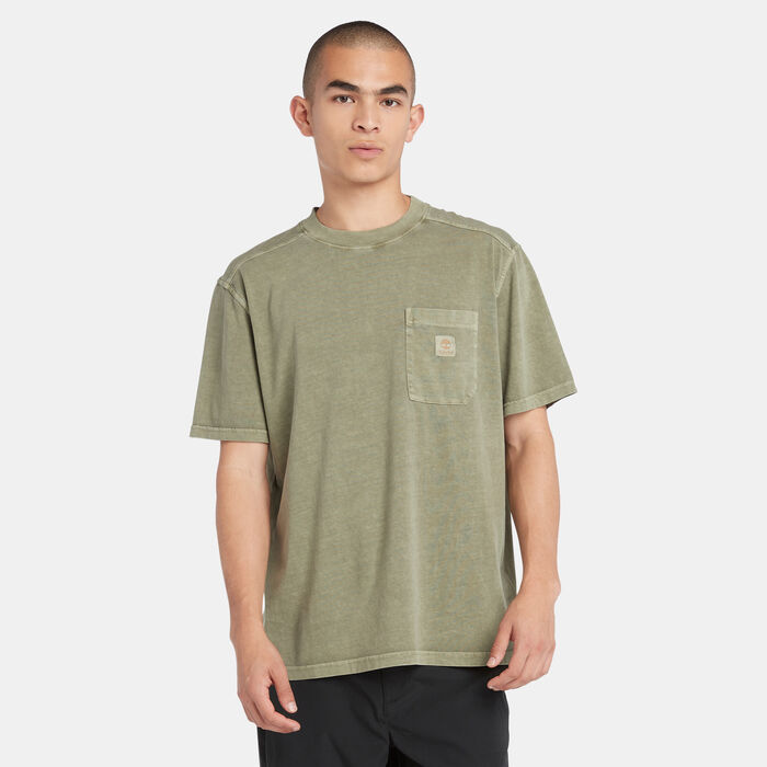 Timberland Men's Garment Dye T-Shirt Green image number 0