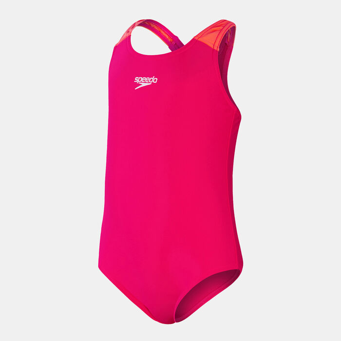 Speedo Kids' Medalist One-Piece Swimsuit (Baby and Toddler) Pink image number 0