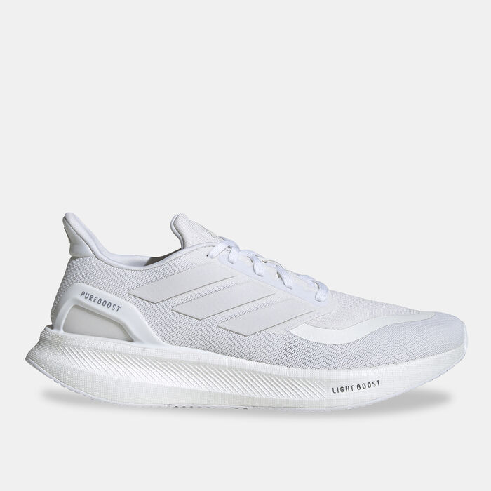 adidas Men's Pureboost 5 Running Shoes White adidas Men's Pureboost 5 Running Shoes White image number 0