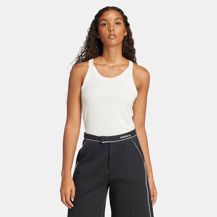 adidas Originals Women's Premium Essentials Tank Top White adidas Originals Women's Premium Essentials Tank Top White image number 0