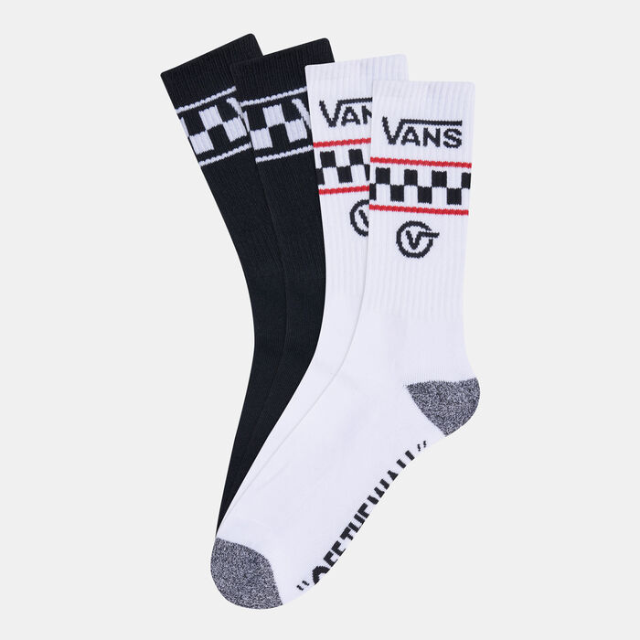 Vans Men's Stackton Crew Socks (2 Pack) White Vans Men's Stackton Crew Socks (2 Pack) White image number 0