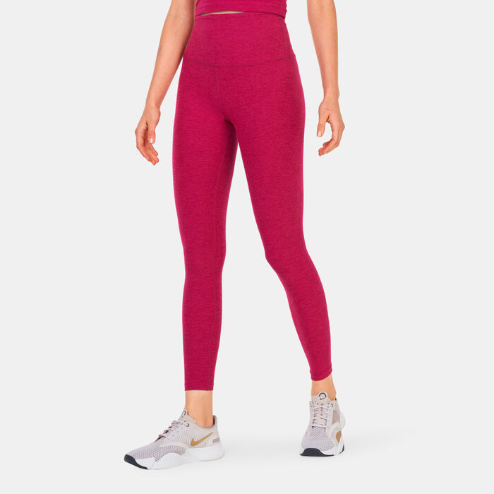 BEYOND YOGA Women's Spacedye Caught In The Midi High Waisted Leggings Pink image number 0