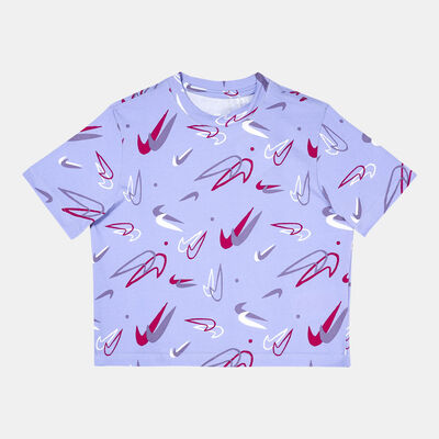 Nike Kids' Sportswear Boxy T-Shirt (Older Kids) Purple Nike Kids' Sportswear Boxy T-Shirt (Older Kids) Purple