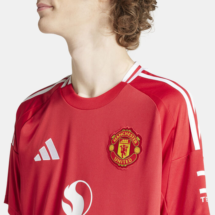 adidas Men's Manchester United 24/25 Home Replica Football Jersey Red adidas Men's Manchester United 24/25 Home Replica Football Jersey Red image number 3