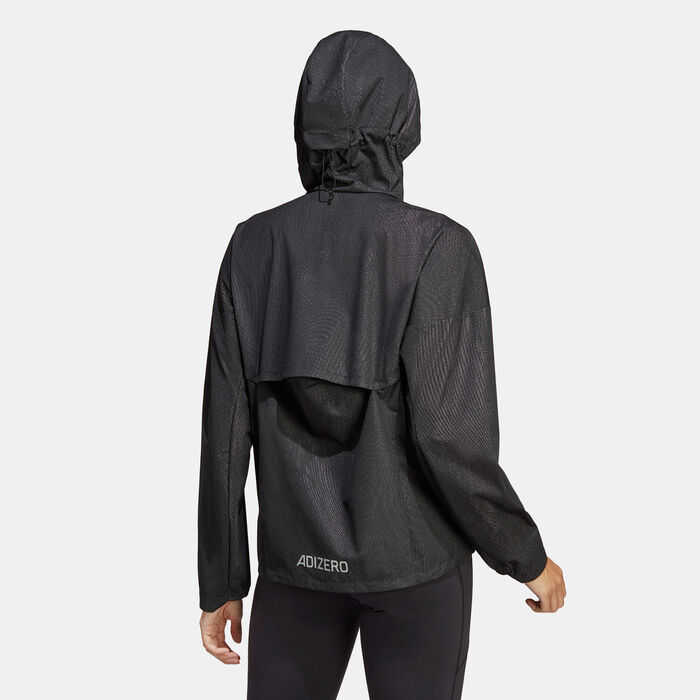 adidas Women's Adizero Running Jacket Black image number 1