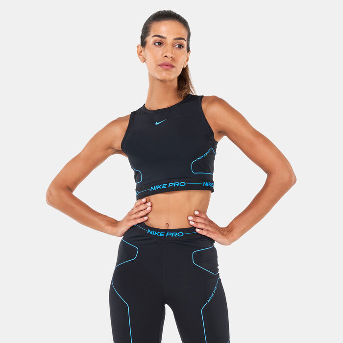 Nike Women's Pro Dri-FIT Training Tank Top Black Nike Women's Pro Dri-FIT Training Tank Top Black image number 0