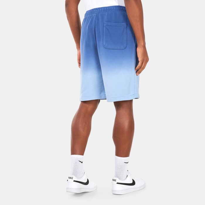 Nike Men's Club+ French Terry Dip Dyed Shorts Blue Nike Men's Club+ French Terry Dip Dyed Shorts Blue image number 1