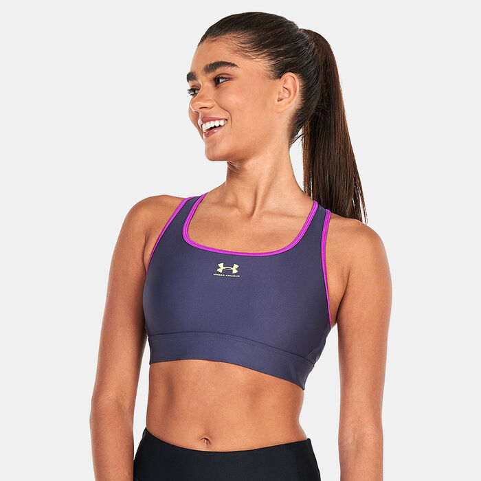 Under Armour Women's Mid-Support Training Sports Bra Purple Under Armour Women's Mid-Support Training Sports Bra Purple image number 0