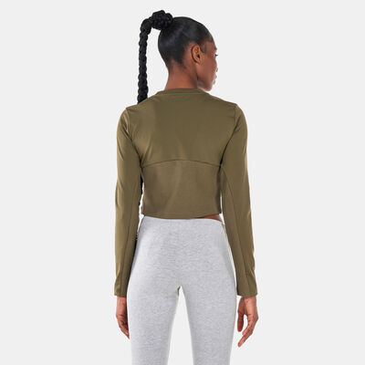 adidas Originals Women's Always Original Rib Long Sleeve T-Shirt Green