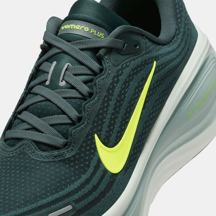 Nike Men's Vomero Plus Road Running Shoes Green Nike Men's Vomero Plus Road Running Shoes Green image number 4