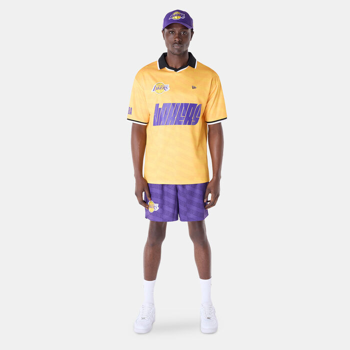 New Era Men's NBA LA Lakers T-Shirt yellow New Era Men's NBA LA Lakers T-Shirt yellow image number 2