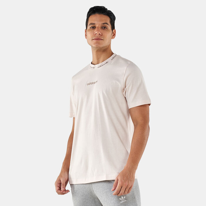 adidas Originals Men's Trefoil Linear T-Shirt Beige adidas Originals Men's Trefoil Linear T-Shirt Beige image number 0