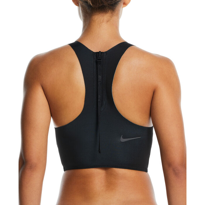 Nike Swim Women's Reversible Swimming Midkini Top Black Nike Swim Women's Reversible Swimming Midkini Top Black image number 3