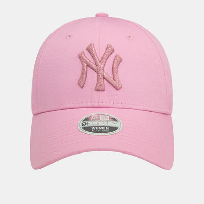New Era Women's MLB New York Yankees Logo 9FORTY Cap Pink New Era Women's MLB New York Yankees Logo 9FORTY Cap Pink