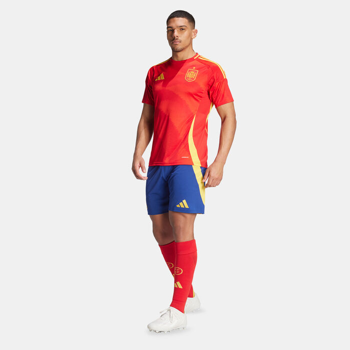 adidas Men's Spain Replica Home Football Shorts - 2024 Blue image number 4