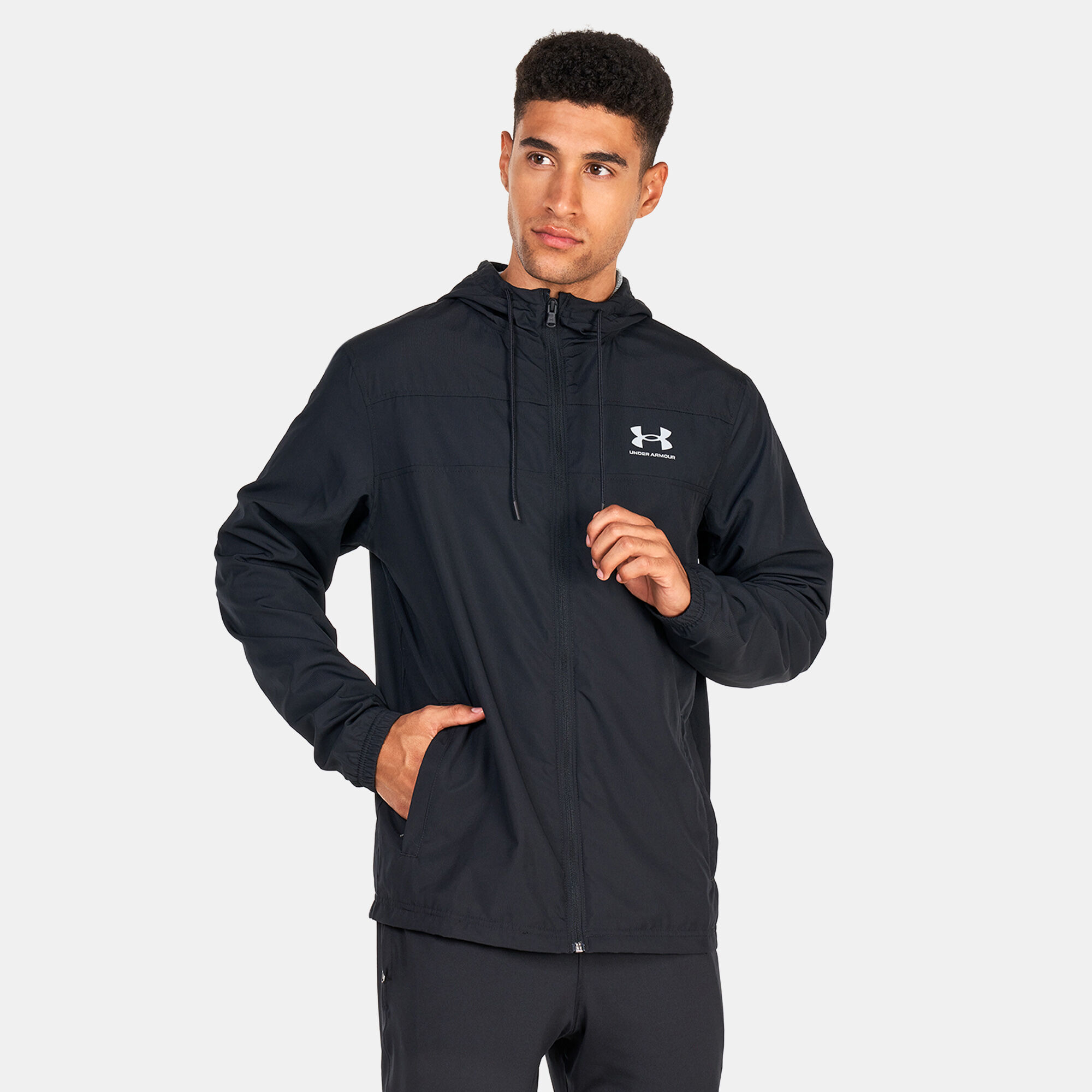 Under armour on sale windbreaker mens