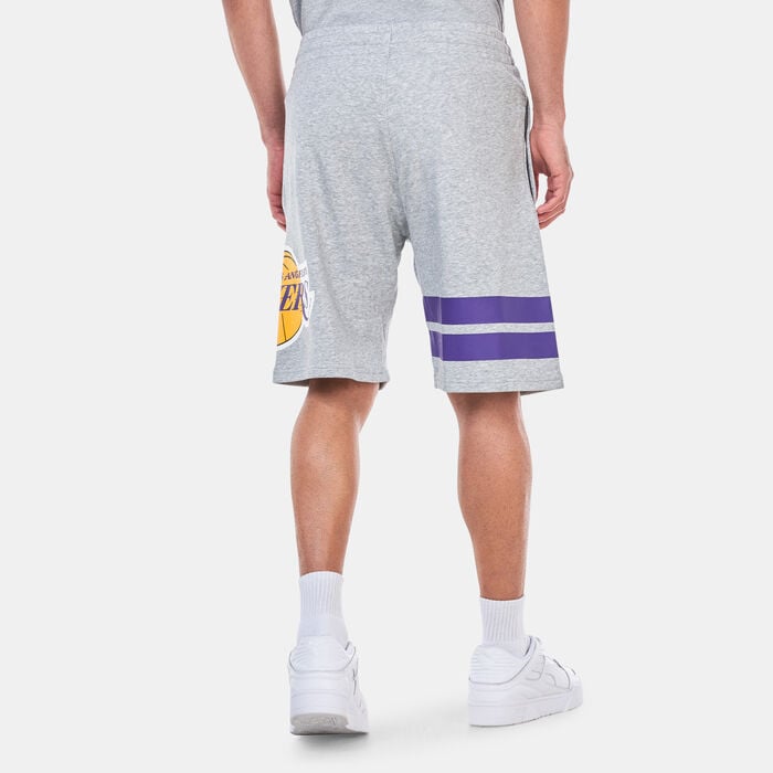 New Era Men's NBA Los Angeles Lakers Arch Graphic Shorts Grey New Era Men's NBA Los Angeles Lakers Arch Graphic Shorts Grey image number 1