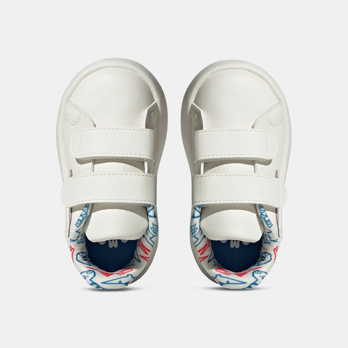 adidas Kids' Advantage Dino Shoes White adidas Kids' Advantage Dino Shoes White image number 3