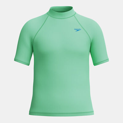 Speedo Kids' Printed Swimming Rashguard Green