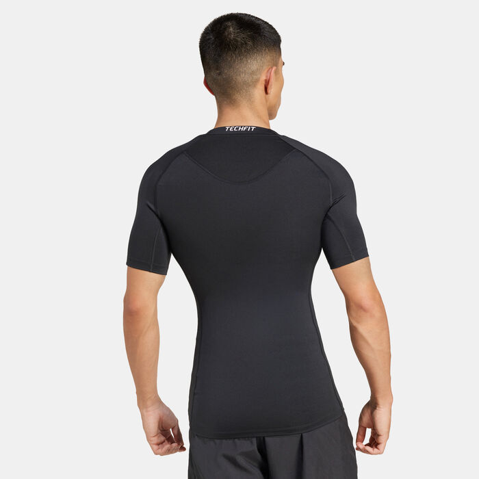 adidas Men's Techfit Training Compression T-Shirt Black adidas Men's Techfit Training Compression T-Shirt Black image number 1