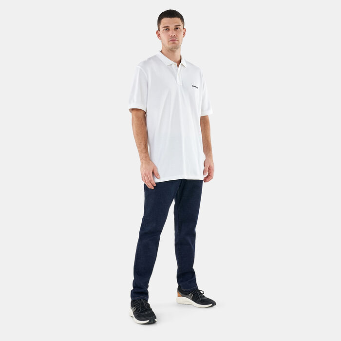 Timberland Men's Small Logo Polo Shirt White Timberland Men's Small Logo Polo Shirt White image number 2