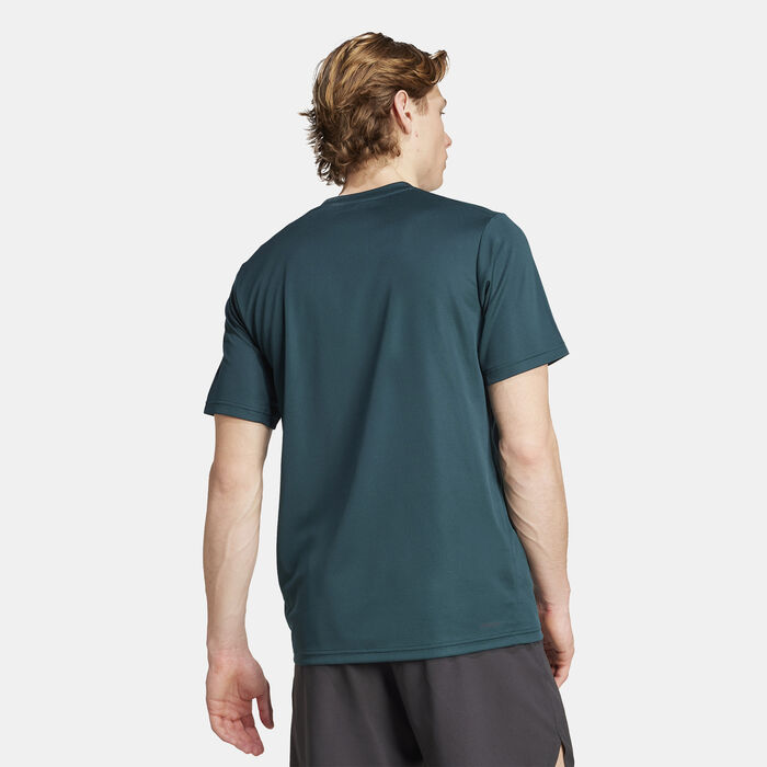 adidas Men's Training Essentials Training T-Shirt Green adidas Men's Training Essentials Training T-Shirt Green image number 1