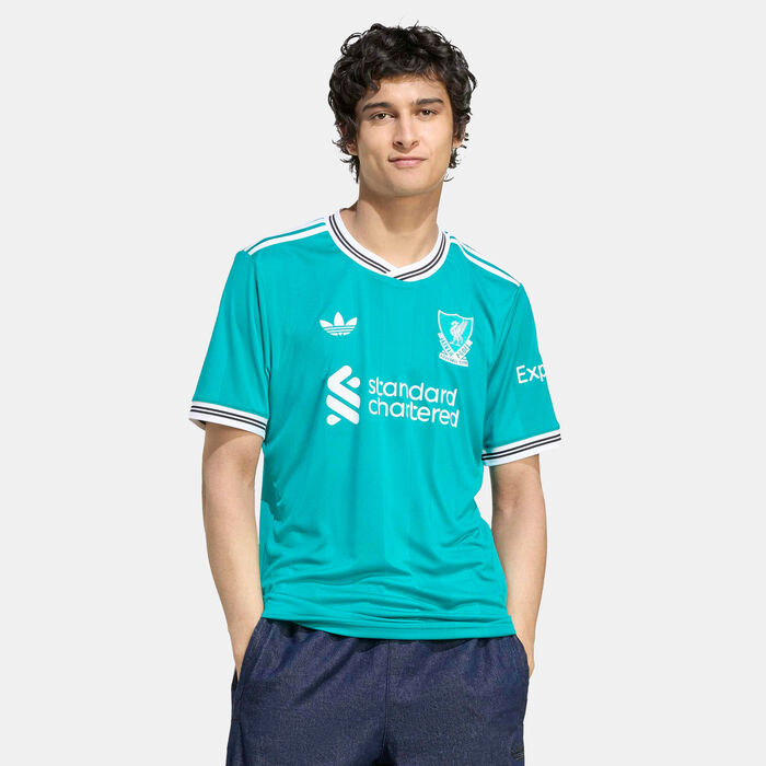 adidas Men's Liverpool 25/26 Third Replica Football Jersey Green image number 0
