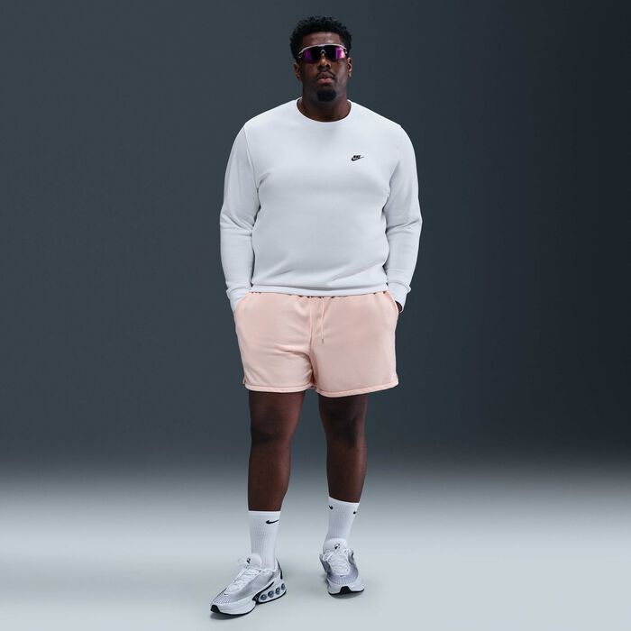 Nike Men's Club Fleece Sweatshirt White image number 8