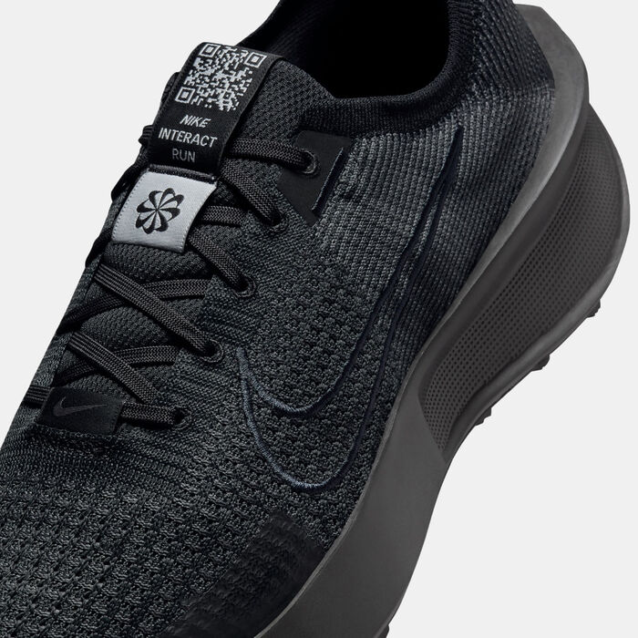 Nike Men's Interact Run Road Running Shoes Black Nike Men's Interact Run Road Running Shoes Black image number 4