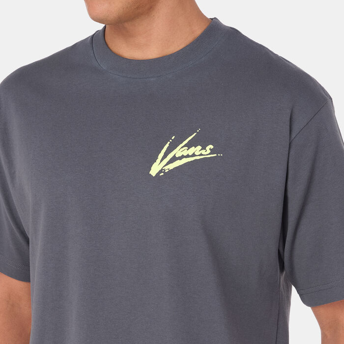 Vans Men's Brush Script T-Shirt yellow image number 3