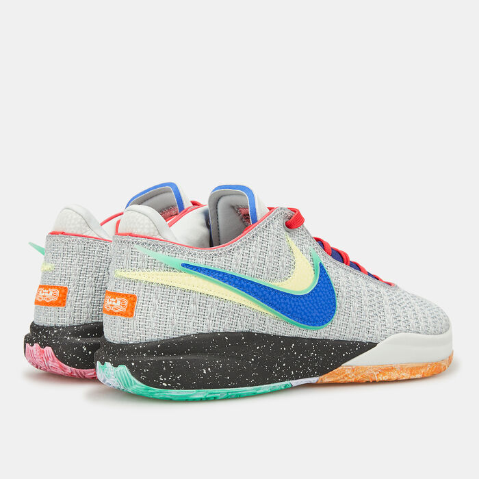 Nike Men's LeBron XX Basketball Shoe Grey image number 3