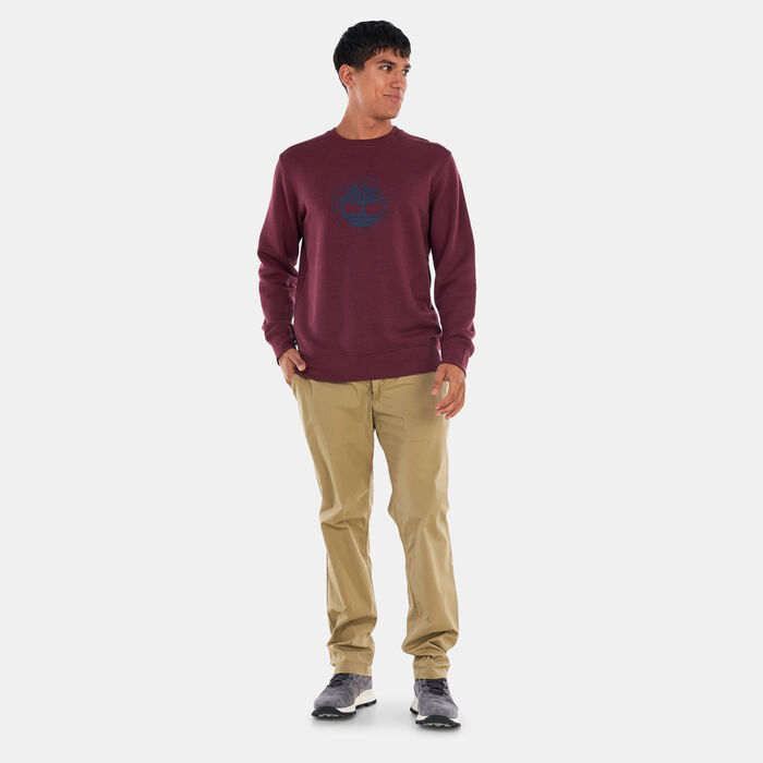 Timberland Men's Refibra™ Technology Crew Sweatshirt Blue Timberland Men's Refibra™ Technology Crew Sweatshirt Blue image number 2