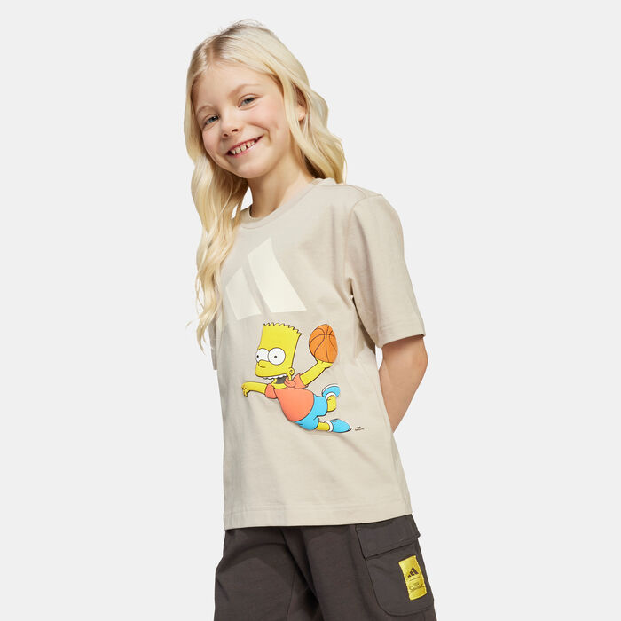 adidas Kids' The Simpsons T-Shirt And Shorts Set Beige adidas Kids' The Simpsons T-Shirt And Shorts Set Beige image number 4