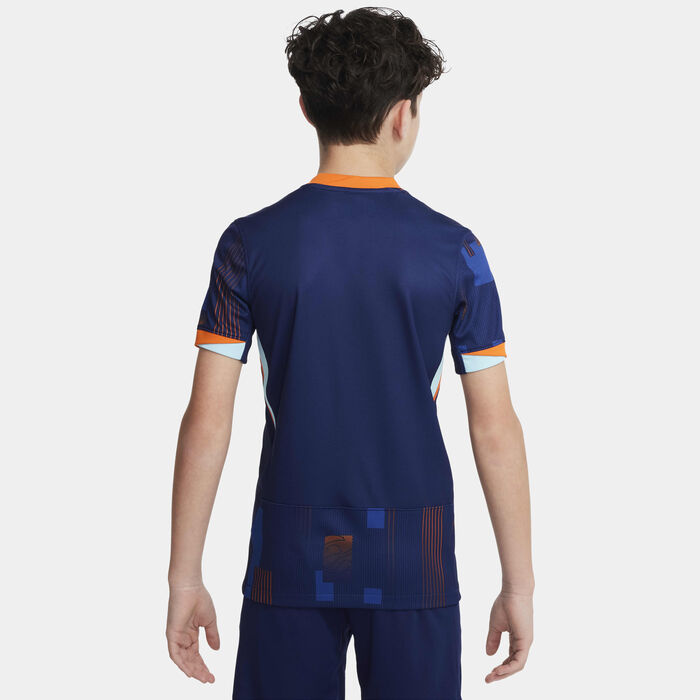 Nike Kids' Men's Team Netherlands 2024/25 Stadium Away Dri-FIT Football Replica Shirt Blue Nike Kids' Men's Team Netherlands 2024/25 Stadium Away Dri-FIT Football Replica Shirt Blue image number 1