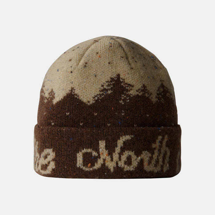 The North Face Cabin Mountainscape Beanie Green The North Face Cabin Mountainscape Beanie Green image number 0