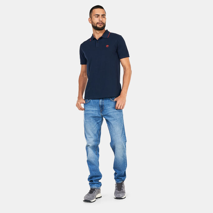 Timberland Men's Millers River Polo Shirt Blue Timberland Men's Millers River Polo Shirt Blue image number 2