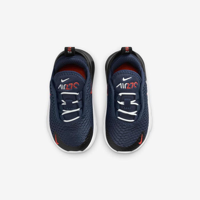 Nike Kids' Air Max 270 Shoes Blue image number 3